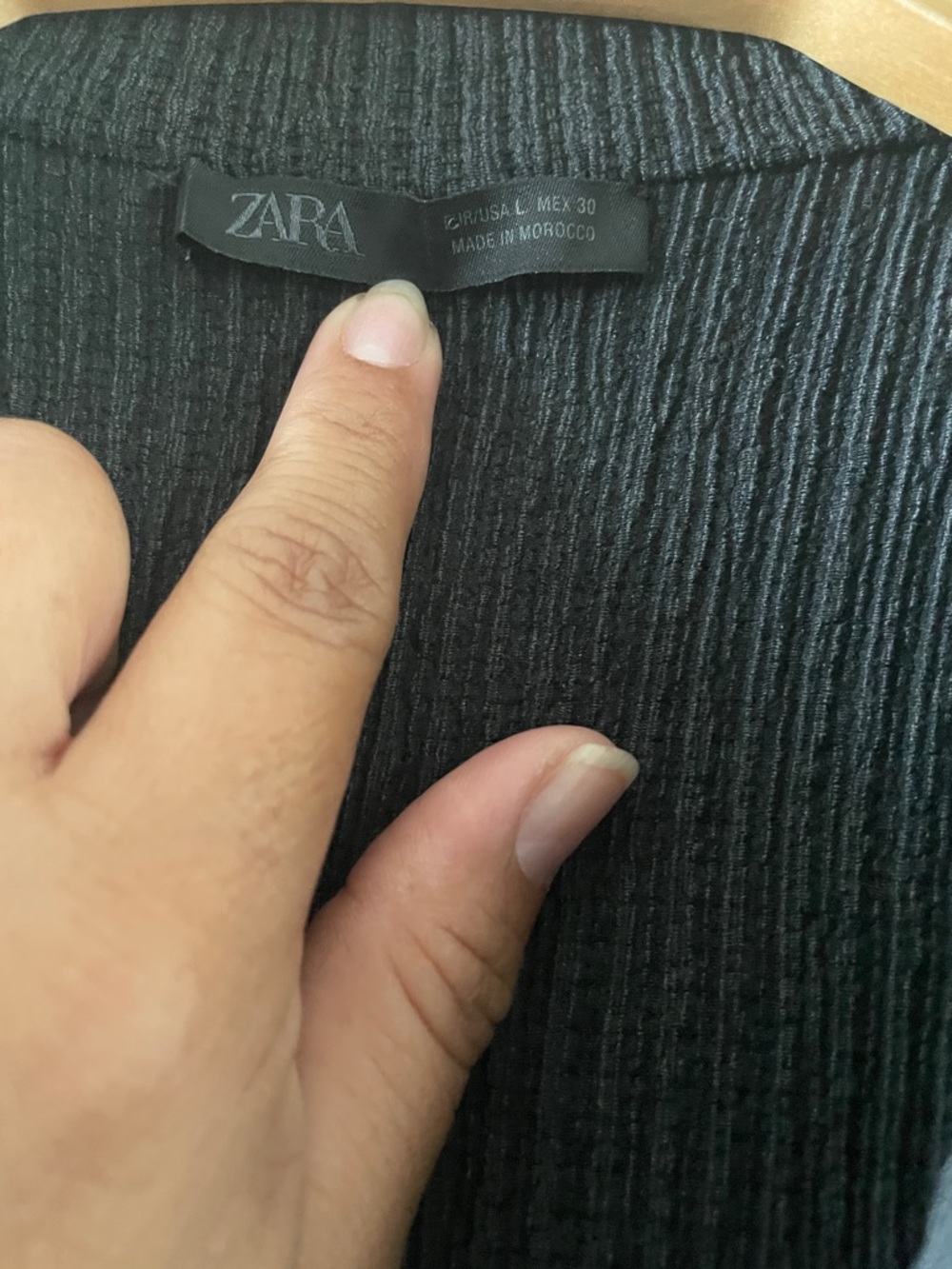 Zara long sleeve ribbed top - Picture 2 of 3